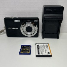 Fujifilm FinePix J38 12.2 MP Digital Camera - Black W/Charger, 2GB Sd, Battery