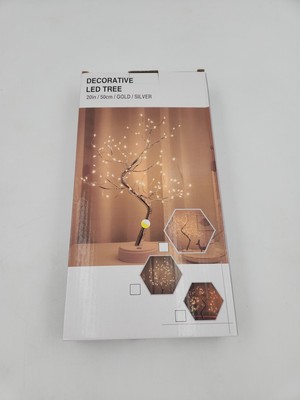 Decorative LED Tree 20'' Gold Silver Moveable Branch Remote Control