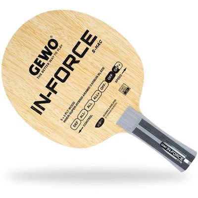 GEWO Tischtennisholz / In-force S-HAC OFF / NEU /