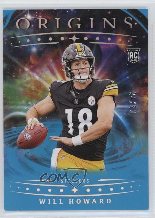 2025 Panini Origins Rookies Turquoise /50 Will Howard #120 Rookie RC