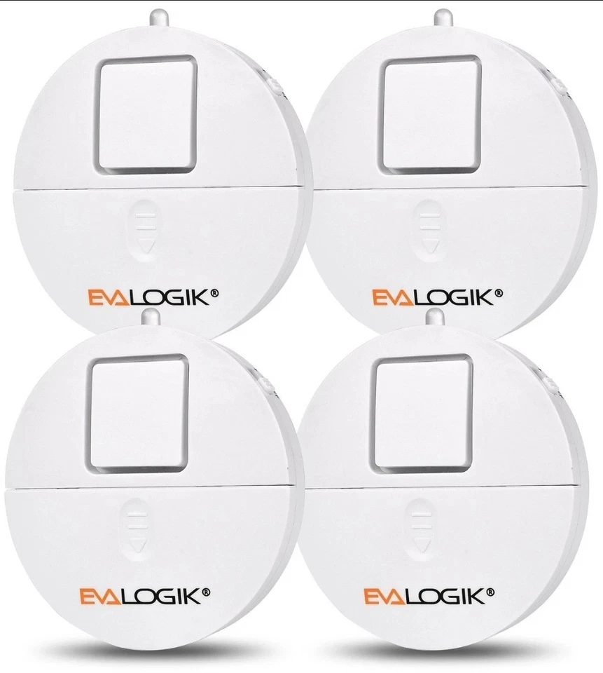 4 PK EVA LOGIK Modern Ultra-Thin Window Alarm Loud 120dB Sound Vibration Sensor - Image 4 of 4