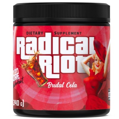 American Supps Radical Riot Booster 340g Cola >>Mindest. haltbar bis 06/26