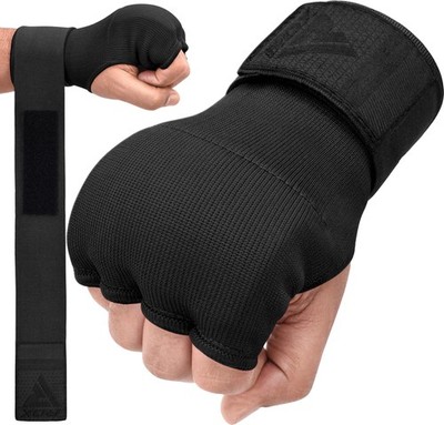 RDX Gel Boxing Hand Wraps Inner Gloves Men Women Quick Medium Full Black