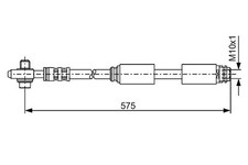 BOSCH Bremsschlauch Vorderachse beidseitig u.a. für AUDI, VW