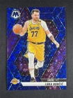 2024-25 Panini Mosaic Fast Break Luka Doncic #100 Blue Disco Prizm Lakers /85