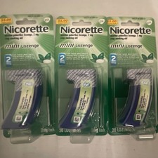Nicorette Mini Lozenge 2mg Mint 20 Lozenges Stop Smoking Aid