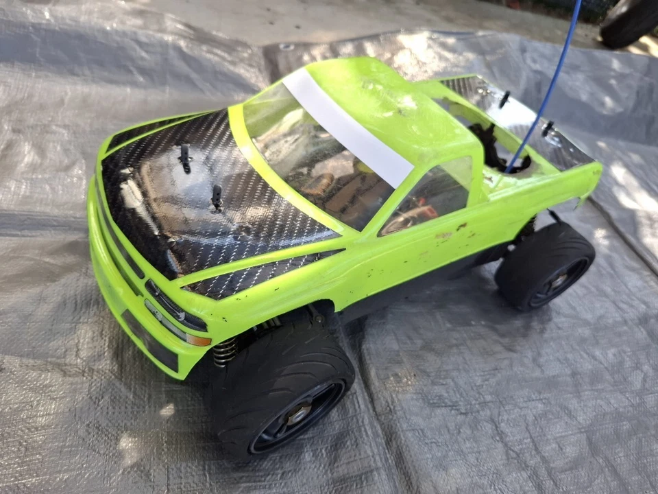 Tamiya 1/10 Nitro Buggy 4WD Night Crusher RC Car with Transmitter AS IS - Image 3 of 4