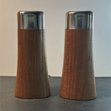 Made in Sweden Wood & Metal Salt & Pepper Sha...