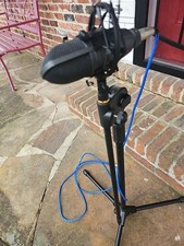 USB Condenser Microphone w/ Shock Mount, Stand  XLR Cable   Podcast/Recording