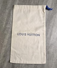 Authentic Louis Vuitton Dust Bag 9"x 15.5" Drawstring Cotton Storage Bag 8/18