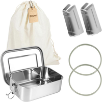 Brotdose Edelstahl 800Ml Mit Trennwand | Auslaufsichere Lunchbox FüR Kinder, Ben