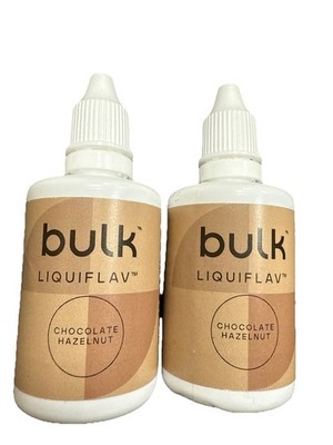 2 x Bulk  Liquiflav  Schokolade Haselnuss 50ml - kalorienfreies flüssiges Aroma