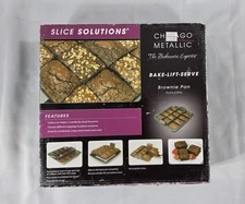 Chicago Metallic Bake Lift And Serve Brownie Pan Slice Solutions New