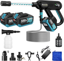 Ikewzbk Idropulitrice Senza Fili Alimentata a Batteria,1800 PSI Idropulitrice Senza Fili,