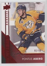 2016-17 Upper Deck Overtime Rookies Red Foil 61/99 Pontus Aberg #107 1u6