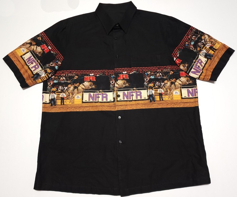 Vintage 2006 Talusan Tailoring NFR Rodeo Abe Romero XL Shirt