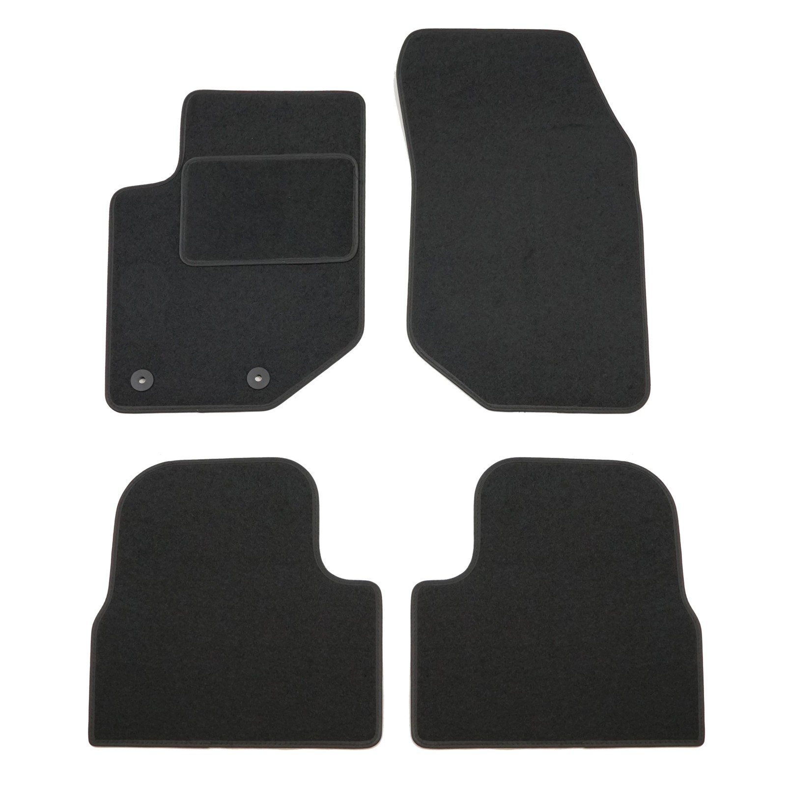 Tapis de sol noir en velours pour Fiat 600 dès 2024