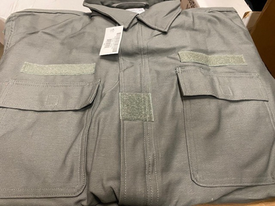 Mens Large Coverall Military USAF Utility Mechanic Olive Drab