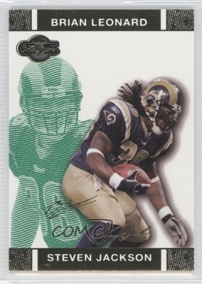 2007 Co-Signers Green Changing Faces Gold /249 Steven Jackson #15 Rookie RC 0a1