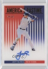 2019 Panini Chronicles America's Pastime Gold 15/25 Jeff McNeil #AP-JM Auto 7m3