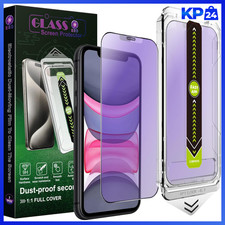 Anti-Blau-Licht Schutzglas f&uuml;r iPhone 11 XR 9H Geh&auml;rtetes Glas 2 St&uuml;ck Kratzfest
