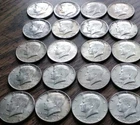 New Listing1964 Kennedy Half Dollar Silver Coins Lot of 20 Circulated .900 Fine $10FV