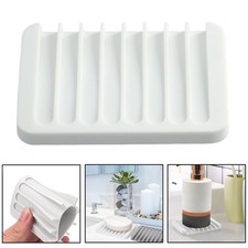 Self Draining Soap Dishes Long lasting Silicone Material Easy to Maintain