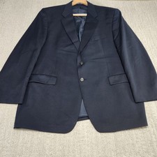 Ralph Lauren Blazer Men 48 Black Wool Sport Coat Jacket Wealth Buisness Office