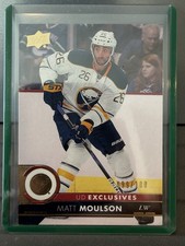 Upper Deck 2017-18 UD Exclusives Matt Moulson #22 /100 Buffalo Sabres