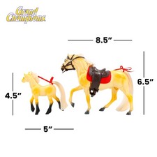 Grand Champions Premium Edition Stallion Collection Palomino Morgan Horse Set