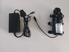 VerRich 24V Water Pump 131 PSI Diaphragm Pump with Power Supply Adaptor  "READ "