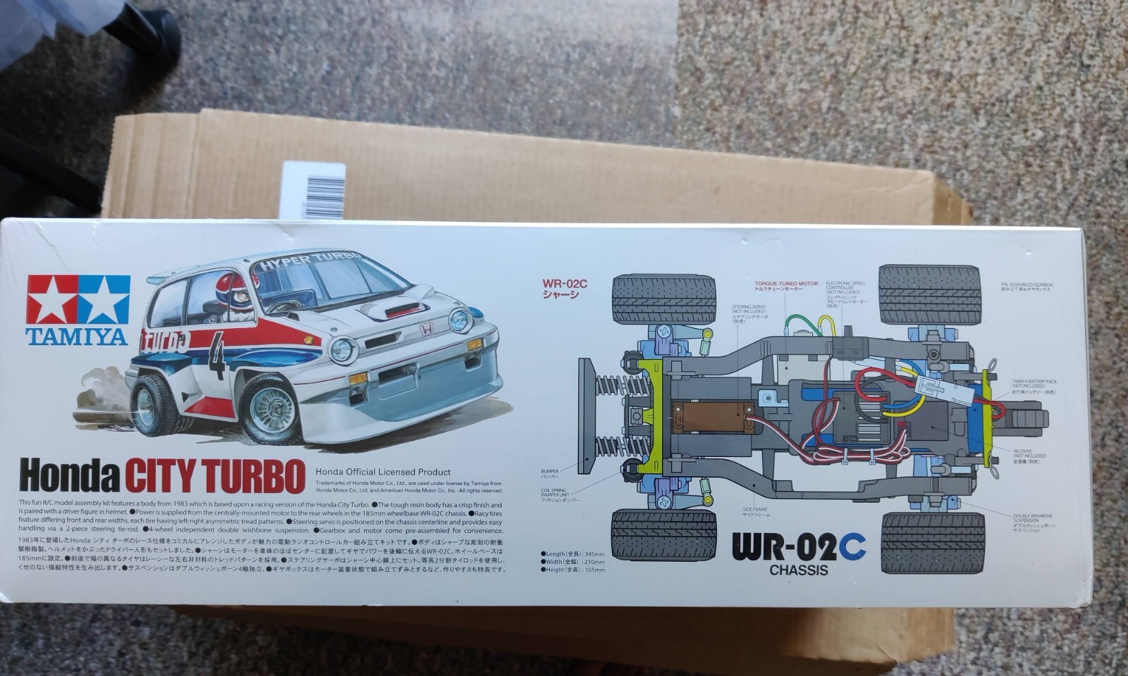 Tamiya RC Honda CITY TURBO WR-02C Chassis 1/10 58611 Electric Remote Control Car