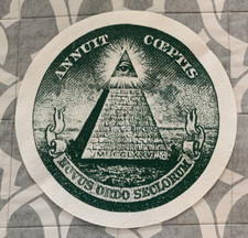 Annuit Coeptis Novus Ordo Seclorum Slipmat For Sl-1200 Dj Turntable (used)