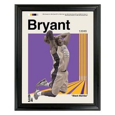 Kobe Bryant Framed Sports Art Photo by Thomas Maxwell