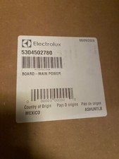 Genuine Electrolux / Frigidaire 5304502780 Main Control Board NEW 