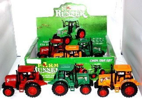 Assorted Toy Tractors Free wheeling Push Action Farm Vehicles Ty110c Vintage - Image 2 of 4