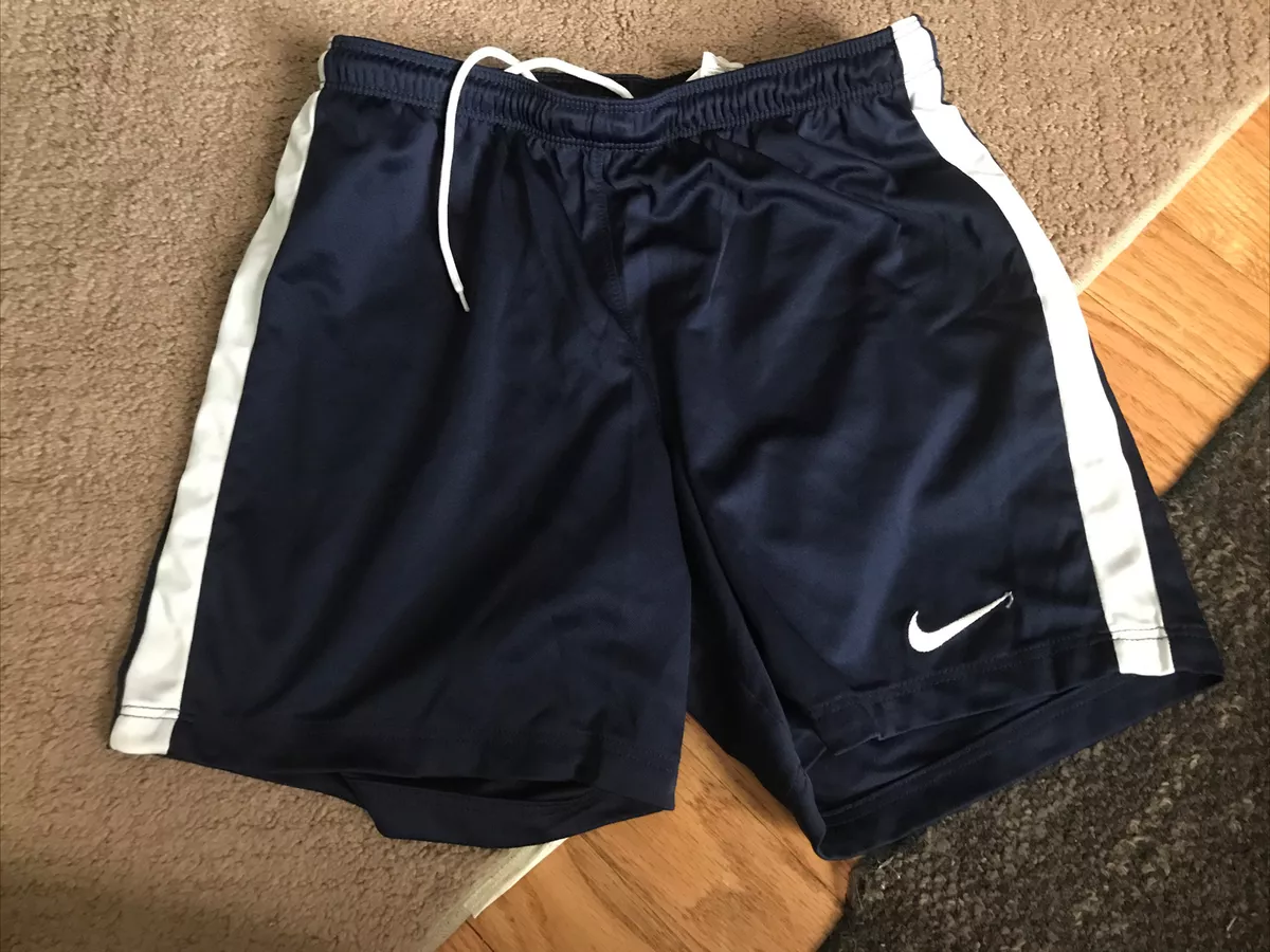 nike dri fit navy and white soccer shorts eBay