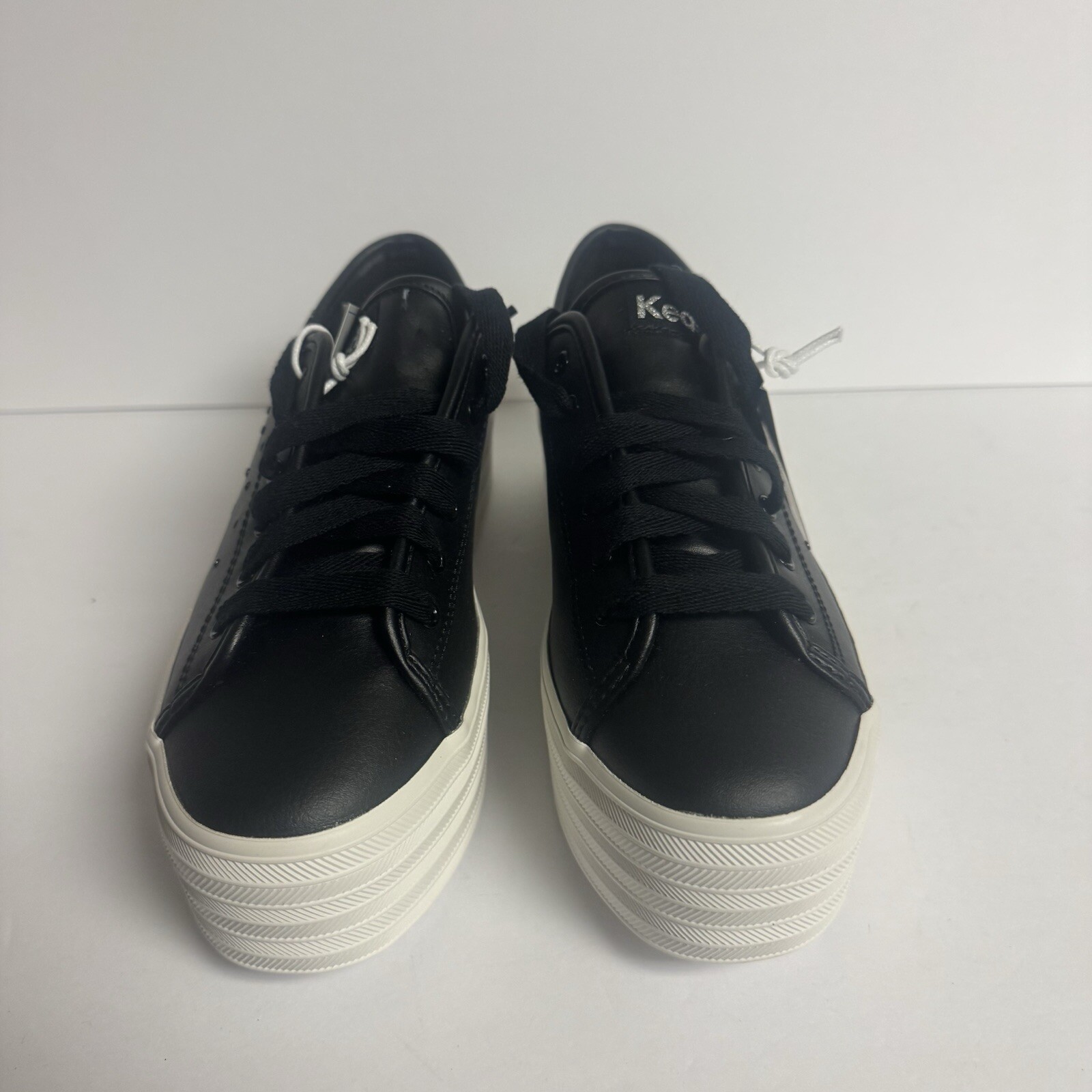 Keds Womens Triple Up Leather Sneaker Black Size 7.5 M image 3