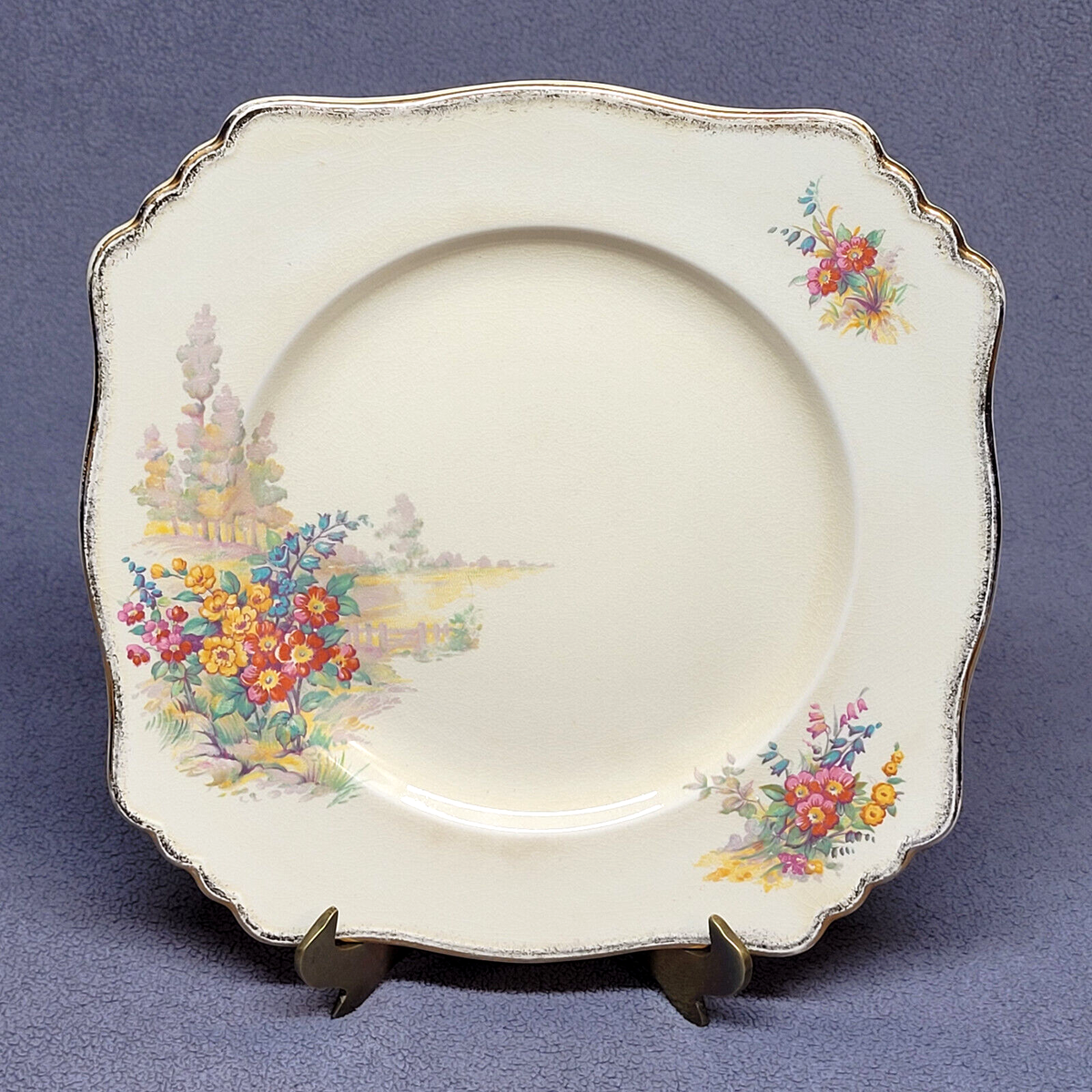Royal Winton Grimwades Dinner Plate Tershore Landscape Ivory Made