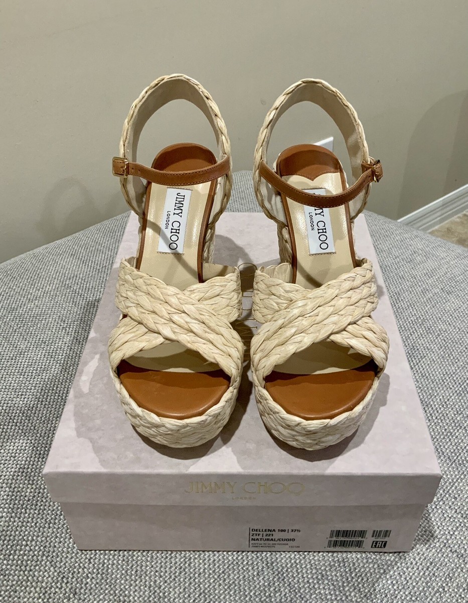 AUTHENTIC!! BRAND NEW!! JIMMY CHOO DELLENA 100mm WEDGE