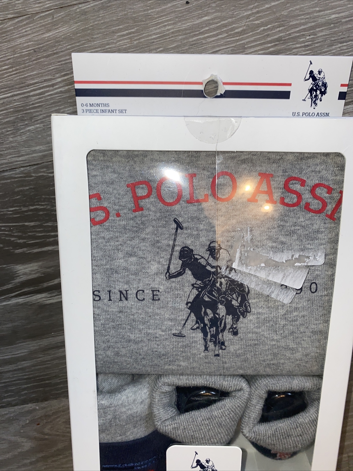 PONY Set stivaletti gilet cappello polo assn bambino ragazzo US scarpe culla bambino età 0 6 mesi in scatola