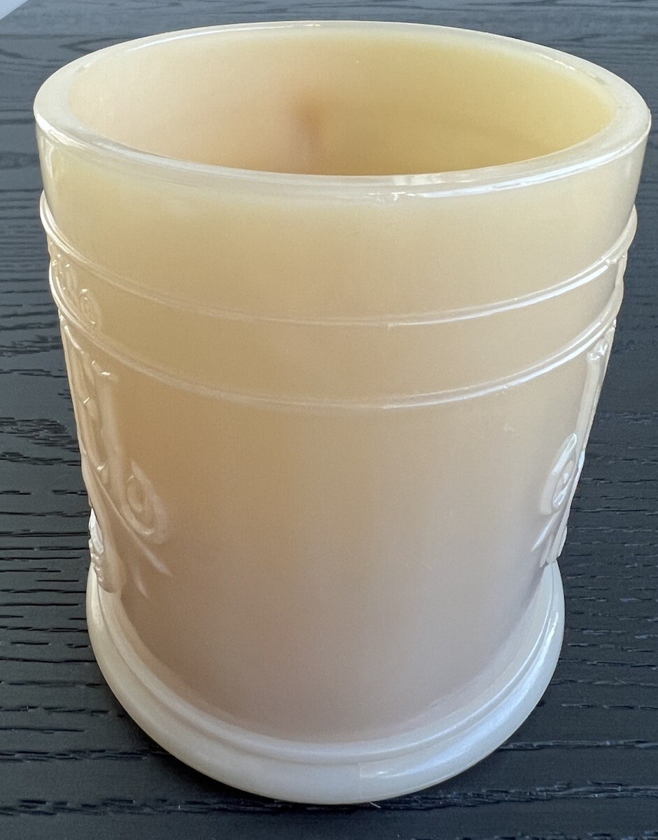 Vintage Whataburger Nickel Coffee Cup Mug Butterscotch Glass