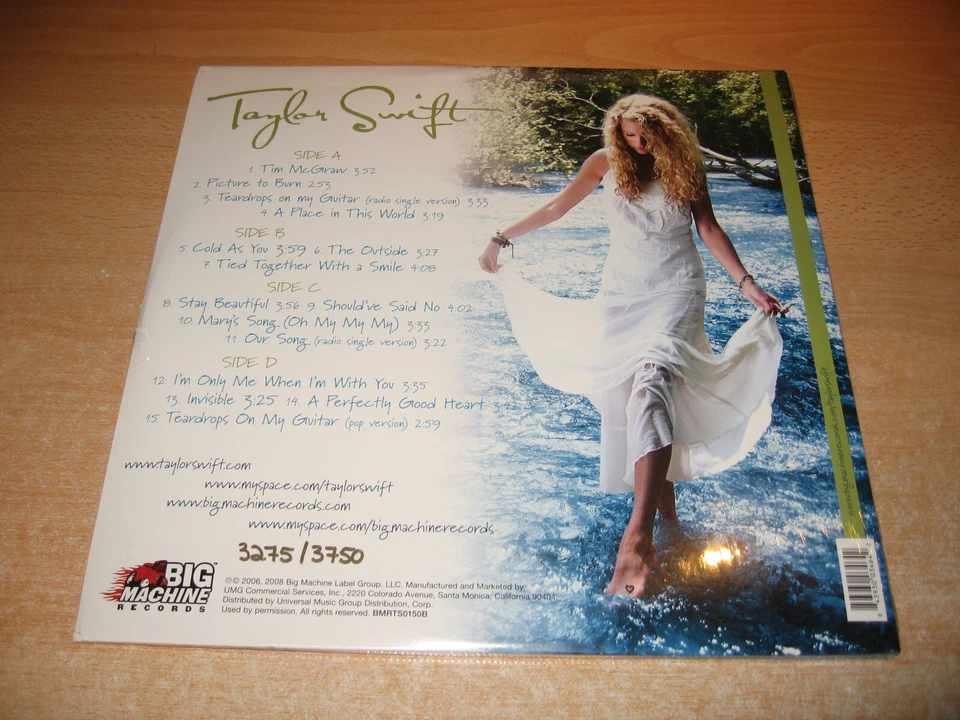 TAYLOR SWIFT-Crystal Clear Turquoise Vinyl-2LP- RSD 3750 Copies Only! Sealed. - Photo 2/4