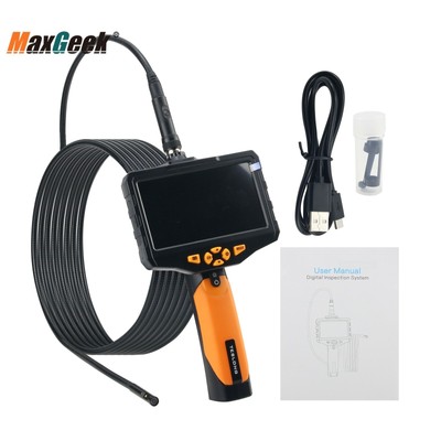 TESLONG Triple-Lens 1MP Borescope Industrial Endoscope Camera W/ Semi-Rigid Cabl
