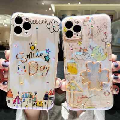 Für iPhone 13ProMax/2xLuxus niedlichenCartoonCase.Doppelpack.Set mit zwei Hüllen