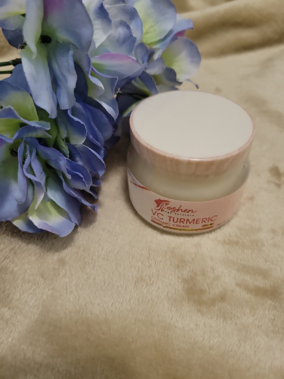 Organic turmeric face cream for glowing skin
