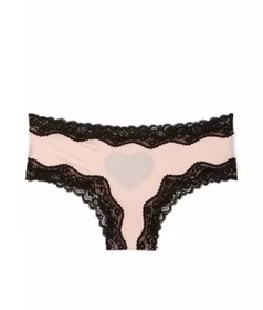 NEW Victoria's Secret Tease Push Up Bra & Cheeky Panty Set Pink Black