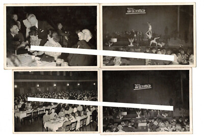 4 x Fotos Werks Jubiläum Maschinenfabrik Carl Wiessner Görlitz 1944 