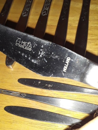 Vintage Lot of 14 pieces of Amefa Stainless Holland Tulip Time Flatware - Picture 5 of 5