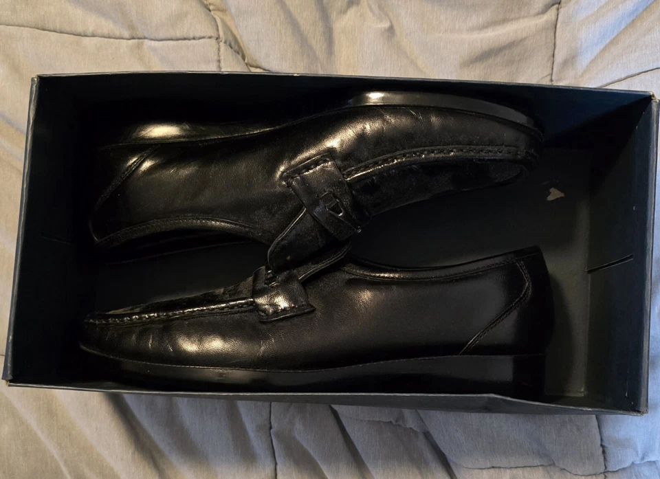 Florsheim Rovito Black Moc Toe Bit Loafer Men's Size 8 - Image 4 of 4